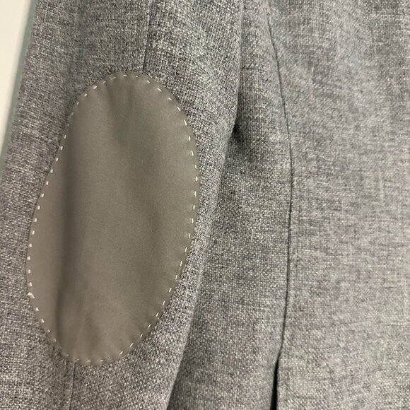 Banana Republic Wool Blend Elbow Patch Schoolboy Blazer Jacket - 2 Tall - Picture 8 of 9